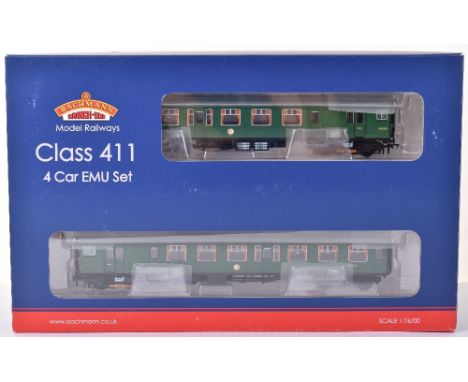 Bachmann 31-425 class 411 4-car EMU set, boxed late SR multiple unit in green livery, mint condition, box excellent few scuff