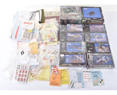Nine Verlinden Products 120MM super scale kits, German 2CM Flak 38, MASH Tent, AH 64A Apache update set, P-47 Thunderbolt, P-
