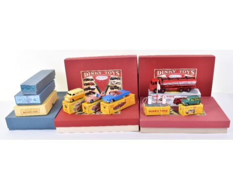 Five Boxed Atlas Edition Dinky Toys, 197 Morris Mini Traveller, 555 Ford Thunderbird, 482 Bedford Dinky Toys Van, 943 Leyland