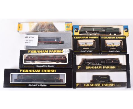 Boxed Graham Farish N gauge locomotives and rolling stock, 371-350Z Class 60 Diesel ‘Isambard K Brunel’, green, 4-6-0 locomot