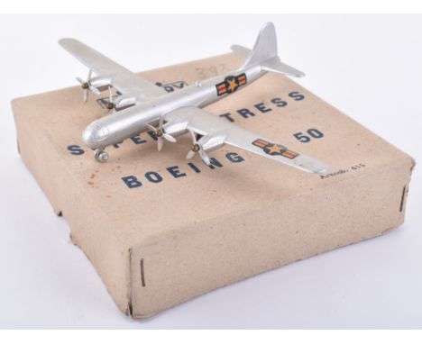 Boxed Mercury (Italy) 415 Superfortress Boeing B 50 Aeroplane, silver body, USA Airforce decals,4 x four blade propellers, in