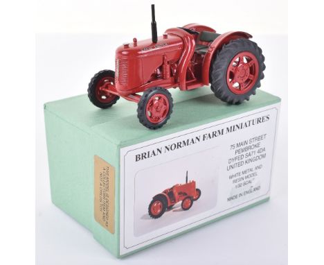 Brian Norman Farm Miniatures David Brown “Cropmaster” Tractor, white metal and resin model 1/32 scale, in mint boxed conditio