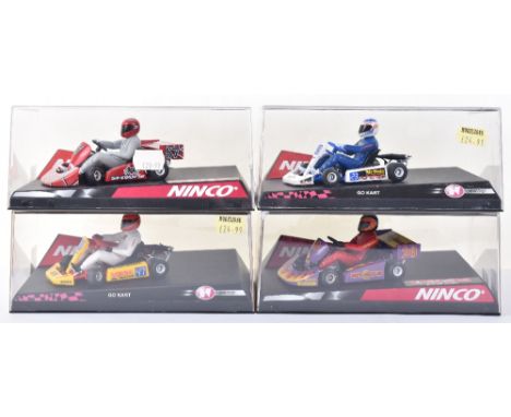 Four Ninco Go Karts, 50214 Go Kart ‘Allegrini’ 50215 Go Kart N47 ‘Belson’ 50238 Super Kart ‘Spider Team’ and 50239 Super Kart