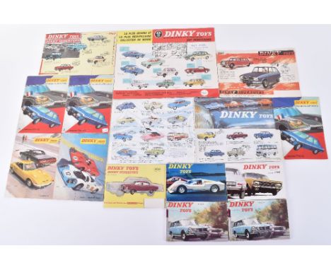 French Dinky Toys  Catalogues/Leaflets, including: 1963 2nd edition 32 page catalogue, with price list, 1964-16 page catalogu