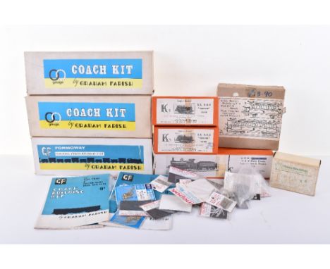 Unmade 00 gauge K’s Kits locomotives and Graham Farish coach kits, K’s Kits GWR 0-6-0 Dean Goods locomotive and tender with m