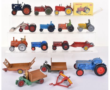 Quantity Of Tractor &amp; Farm related Models, including Britains 128F Fordson Major, Corgi 53 Massey Ferguson 65&nbsp;, Cres