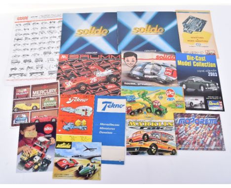 Quantity of Siku, Tekno, CIJ, Marklin and others, Catalogues/Leaflets,including: Siku, 1971,1989, 1997/98,2 x1999, 2002,2 x 2