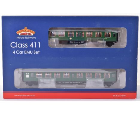 Bachmann 31-425 class 411 4-car EMU set, boxed late SR multiple unit in green livery, mint condition, box excellent few scuff