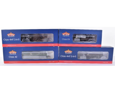 Bachmann four BR locomotives, boxed 32-052A class 42 Diesel Hermes BR green, 32-954 Standard class 4MT 2-6-0 locomotive and t