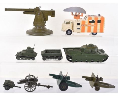 Corgi Major Toys 1106 “Decca” Mobile Airfield Radar, cream body, five orange stripes, flat spun wheels, Bullock long range gu