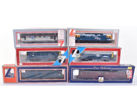 Lima six Diesel locomotives, boxed Express Parcels Railcar, Bo-Bo locomotive ‘Western Renown’, BR Bo-Bo locomotive ‘Earl Moun