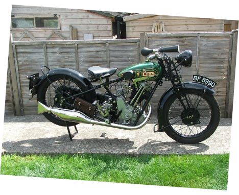 1928 BSA 500cc S28 'Sloper'Registration no. BF 8990Frame no. P6632-SEngine no. P4074-28Introduced in 1910, the first series-p