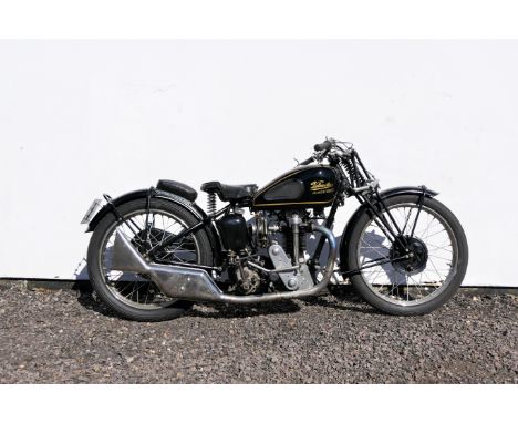 1934 Velocette 348cc KSSRegistration no. OXS 764Frame no. KTL 4956Engine no. KSS 5297Velocette's innovative two-strokes had p