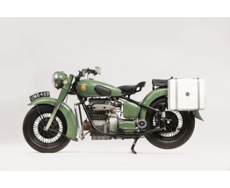 1955 Sunbeam 489cc S7 De LuxeRegistration no. UMB 459Frame no. S7-7543Engine no. S8 13310Designed in wartime by Erling Poppe,