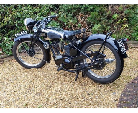 1936 Montgomery-JAP 245cc TerrierRegistration no. BSL 482Frame no. 9244Engine no. POZ/V 51440/SKMLike many of its contemporar