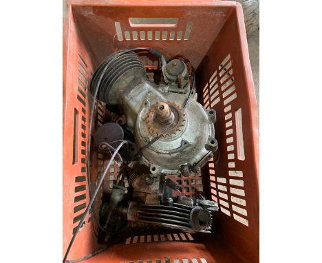 A Triumph Tiger 110 enginenumbered T110 01890, with Lucas magneto and Amal carburettor, cylinder head detached, condition and