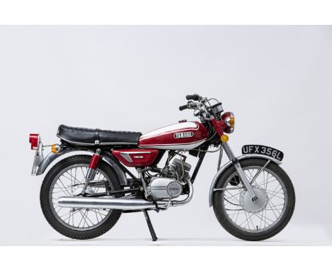 1973 Yamaha 125cc YAS3Registration no. UFX 356LFrame no. AS3-017912 Engine no. AS3-017912Diversifying from its traditional ro