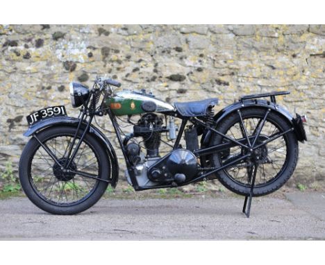 1932 BSA 349cc L32-2/Blue Star Special (see text) Registration no. JF 3591Frame no. Z3.616Engine no. Z11.1153 (see text)This 