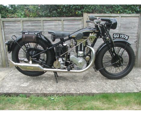 1929 Ariel 497cc Standard Model ERegistration no. GU 1978Frame no. 4720Engine no. H4705TAriel's design department was blessed