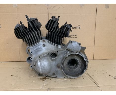 1949 Vincent Series-B Rapide engine casesnumbered F10AB/1/1772 and crankcase mating numbers R71/R71; with cylinder heads and 