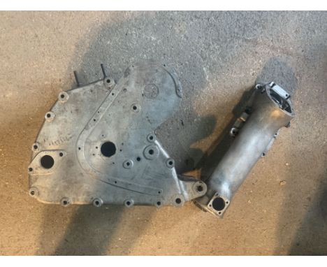 A set of OK-Supreme engine casesnumbered A/312 and A/364 (unmatched) together with an OHC drive tunnel, condition and complet