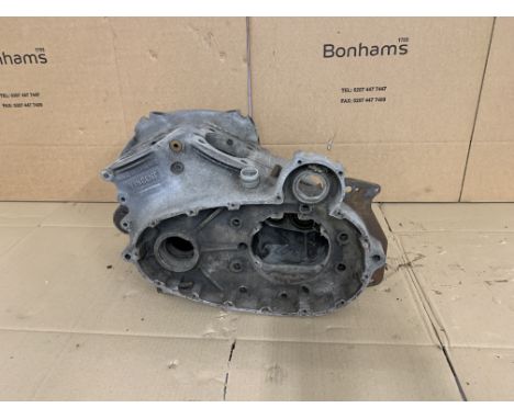 1951 Vincent Series-C Rapide engine casesnumbered F10AB/1/6495 and crankcase mating numbers OO86/OO86, some damage evident, C