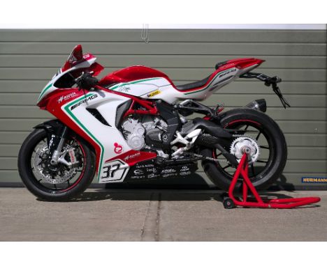 2015 MV Agusta 798cc F3 800 RC Limited EditionRegistration no. Not registered Frame no. ZCGF320BAGV006303Engine no. F31 AG 06