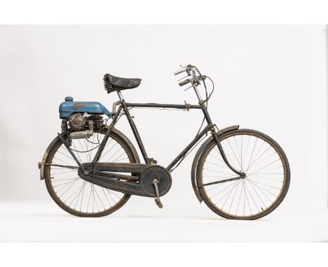 From the estate of the late Bill Grove 1953 Mini-Motor 49cc &amp; Gent's Raleigh CycleRegistration no. HRP 962 (see text)Fram