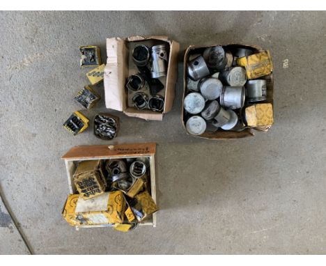 A quantity of pistons and valvesprings(some believed new old stock), together with other engine components and sundry parts, 