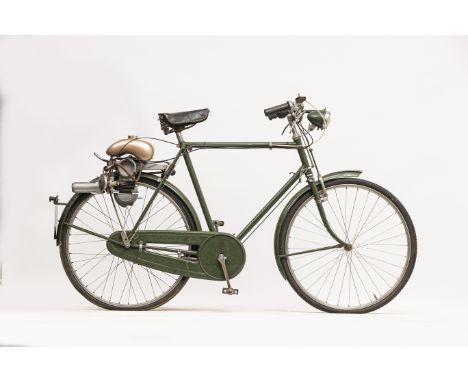 From the estate of the late Bill Grove c.1950 Power Pak 49cc &amp; Gent's Raleigh CycleRegistration no. not registeredFrame n