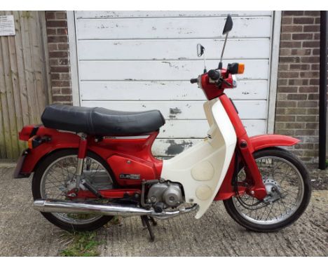 1996 Honda  85cc Cub Economy 90Registration no. P38 OGTFrame no. JH2HA02B2TK000712Engine no. HA02E2305986Introduced in 1958, 