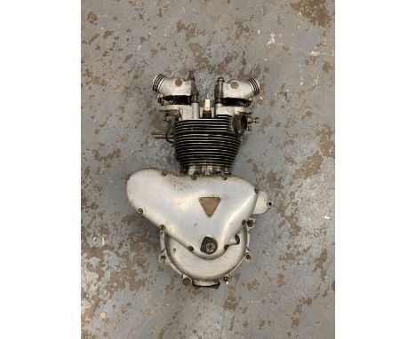 A Triumph enginenumbered T100 8101274, condition and completeness unknown, close inspection advised. Lot to be sold without r