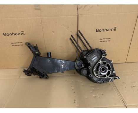 A Vincent Comet Upper Frame Membernumbered RC/1/11023/C; together with corresponding engine cases numbered F5AB/2A/9123 and c