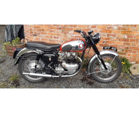 1958 BSA 646cc Golden FlashRegistration no. VFF 410Frame no. FA7 1951Engine no. CA10 RR 2130A BSA Owners' Club dating letter 