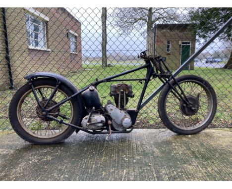 A Vintage Triumph Projectcomprising frame (numbered TL.1172); engine (numbered 2H-114 - see text); please note the original e