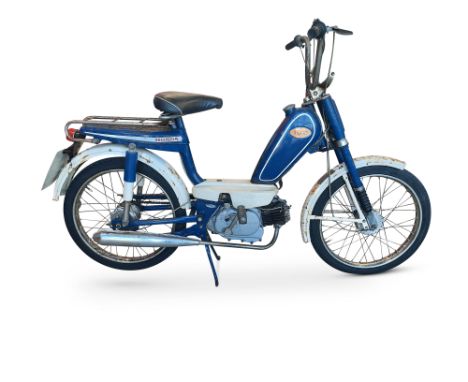 1976 Honda PF50 Novio MopedRegistration no. UNP 586RFrame no. 250863Engine no. PF50E-EE54559First introduced in 1975, the PF5