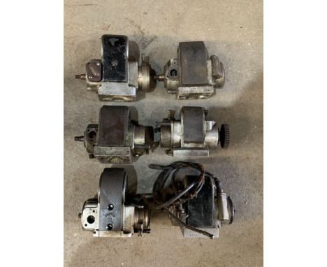 A quantity of 'horseshoe' magnetossingle and twin cylinder types, comprising Lucas and BTH, condition and completeness unknow