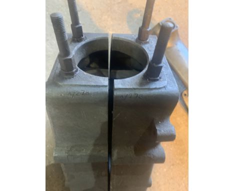 A set of OK-Supreme engine casesnumbered A/278 together with an OHC drive tunnel, condition and completeness unknown, close i