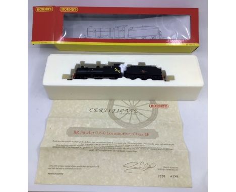 Hornby: A boxed Hornby Class 4F, R.2135 BR, locomotive and tender, boxed with certificate 220/1500, also with outer mailing b