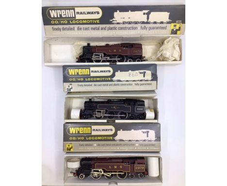 Wrenn Railways: A Wrenn W2219 LMS locomotive, within wrong box; together with a Wrenn W2219 LMS Tank Engine, and a Hornby Dub