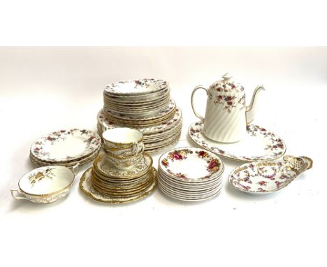A Minton 'Ancestral' part dinner service, together with various other tea wares to include Cauldon etc 