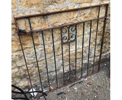 A wrought iron garden gate, 104x101cm 