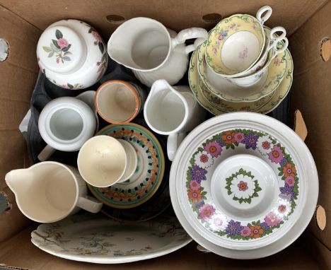 A mixed lot of ceramics to include Jon Anton 1970s Springtime, Wedgwood, Royal Worcester, etc 