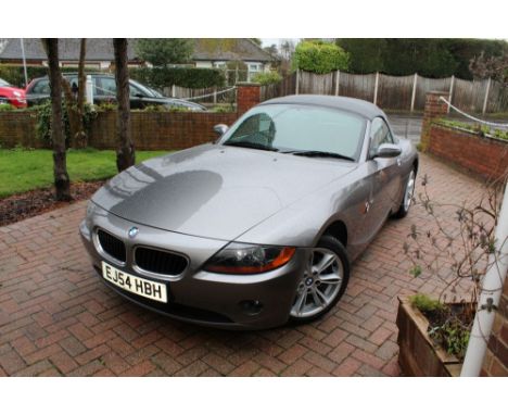 2004 BMW Z4 2.2i Roadster, manual. Finished in metallic grey with cream leather interior. Registration No. EJ54HBH, this fine