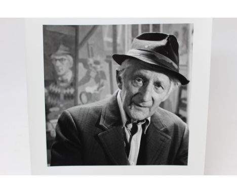 *Lucinda Douglas-Menzies (b. 1956), signed limited edition black and white bromide fibre based print - Sir John Verney at hom