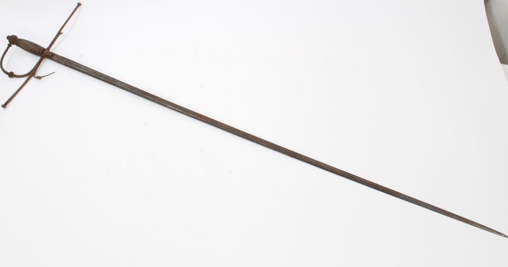 17th century Spanish rapier with copper - auctions & price archive