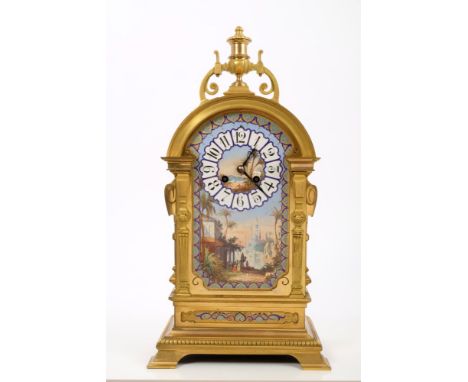 Fine quality late 19th century French mantel clock originally made for the Middle Eastern Market - with eight day movement st