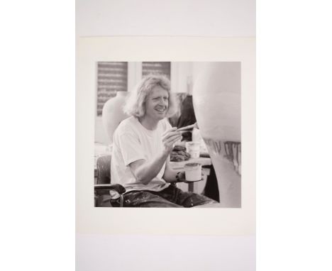 *Lucinda Douglas-Menzies (b. 1956), signed print on inkjet paper - Grayson Perry in his Walthamstow studio, June 2004, signed