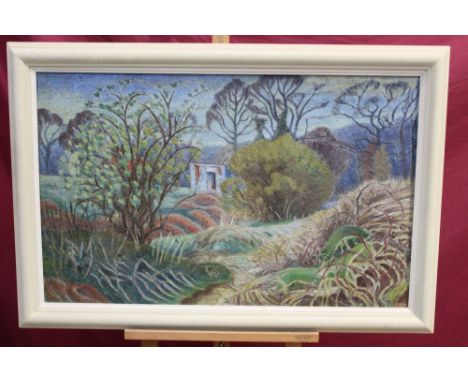 Ernest Constable (Con) (mid-20th century), oil on canvas - 'The Vegetable Patch', signed - 'Con', signed and dated verso - E.