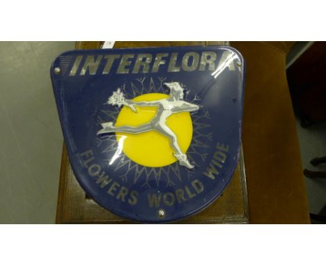 A vintage 'Interflora' electric light sign 